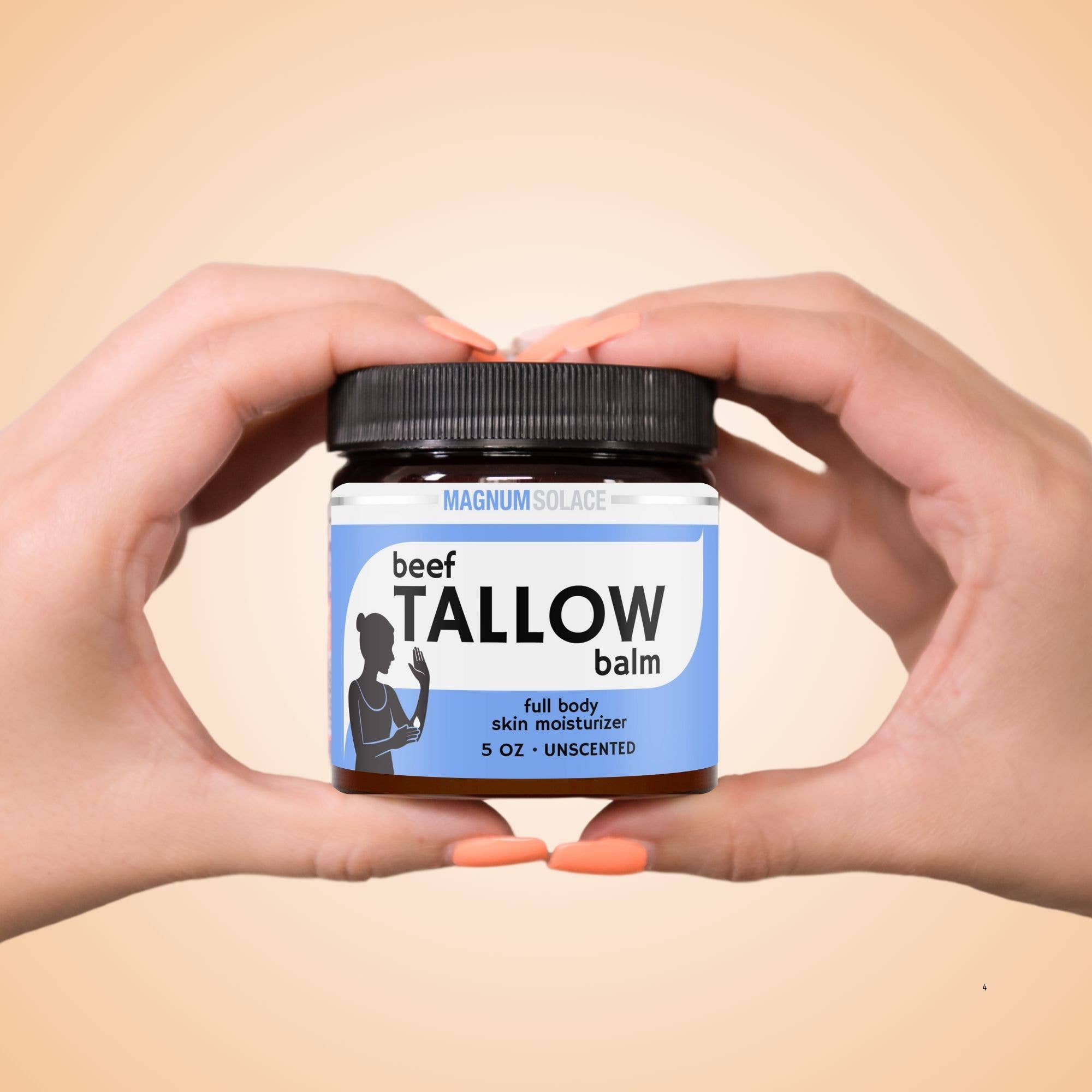 Beef Tallow Balm- Deep Moisture, No Scent, All Natural