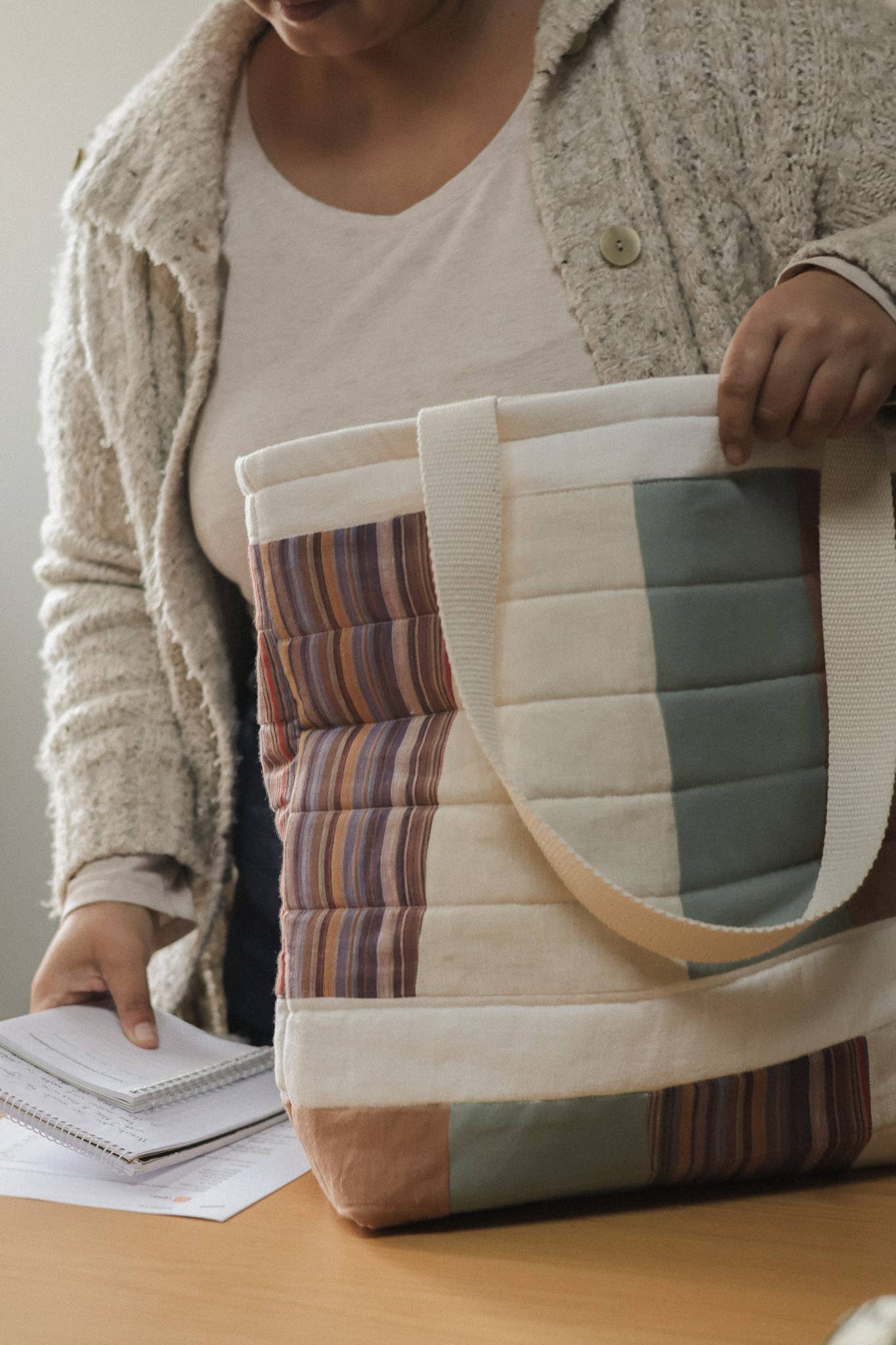Upcycled Quilted Patchwork Tote Bags
