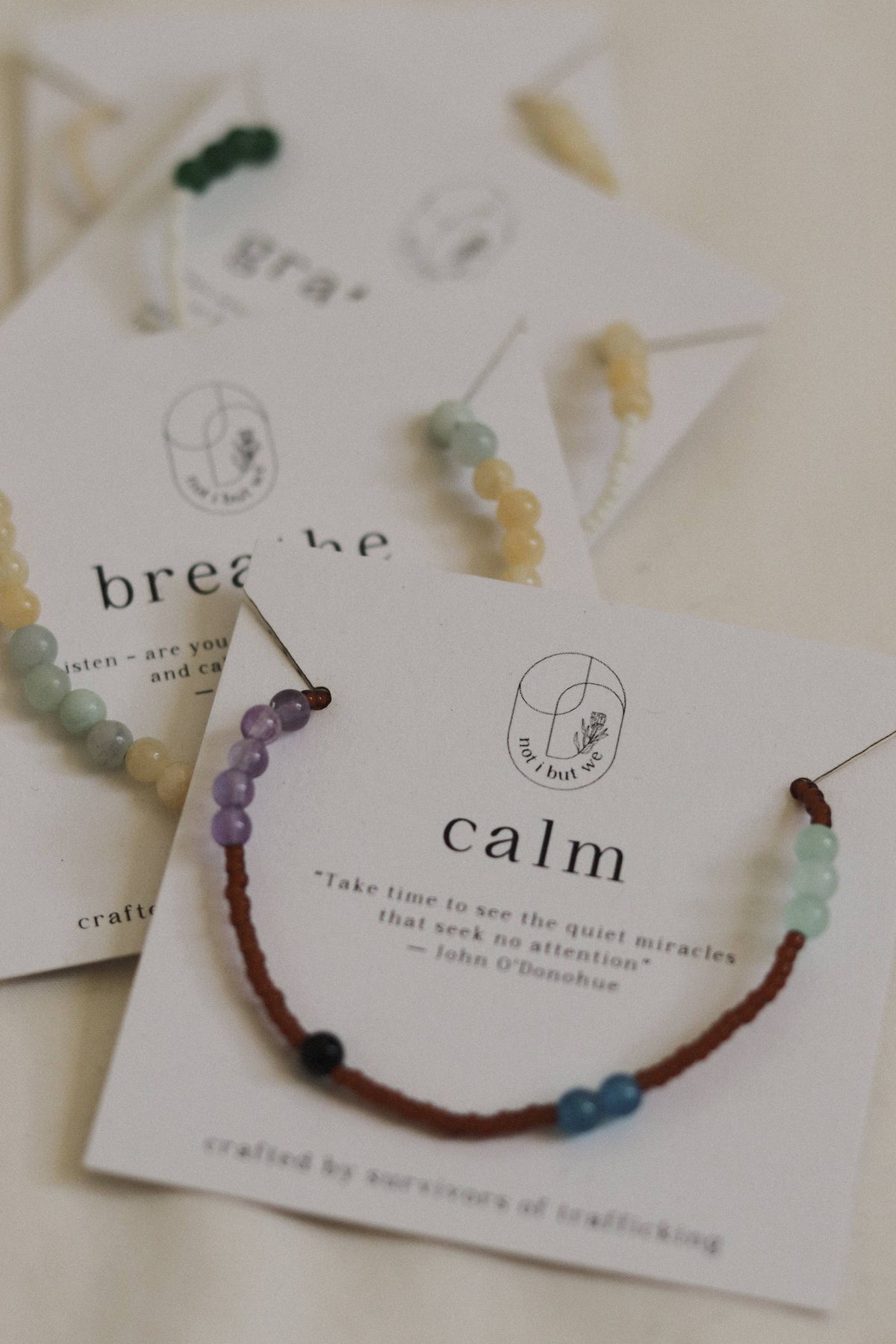 Calm | Mindfulness Bracelet | Gemstone Intention Bracelet