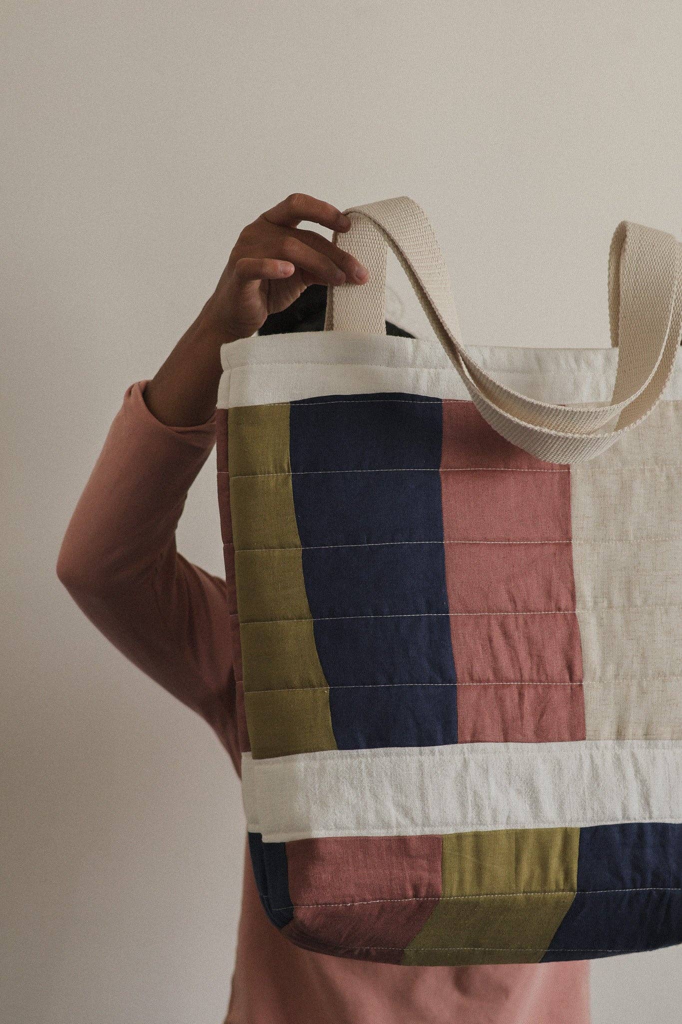 Upcycled Quilted Patchwork Tote Bags
