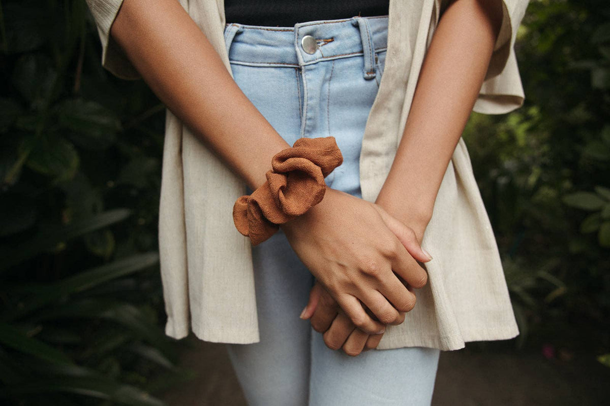 Rust Rayon Scrunchie | Handmade By Survivors