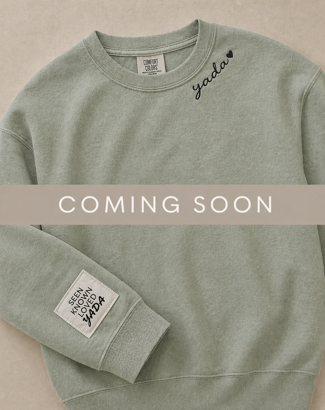 Yada Embroidered Classic Crewneck