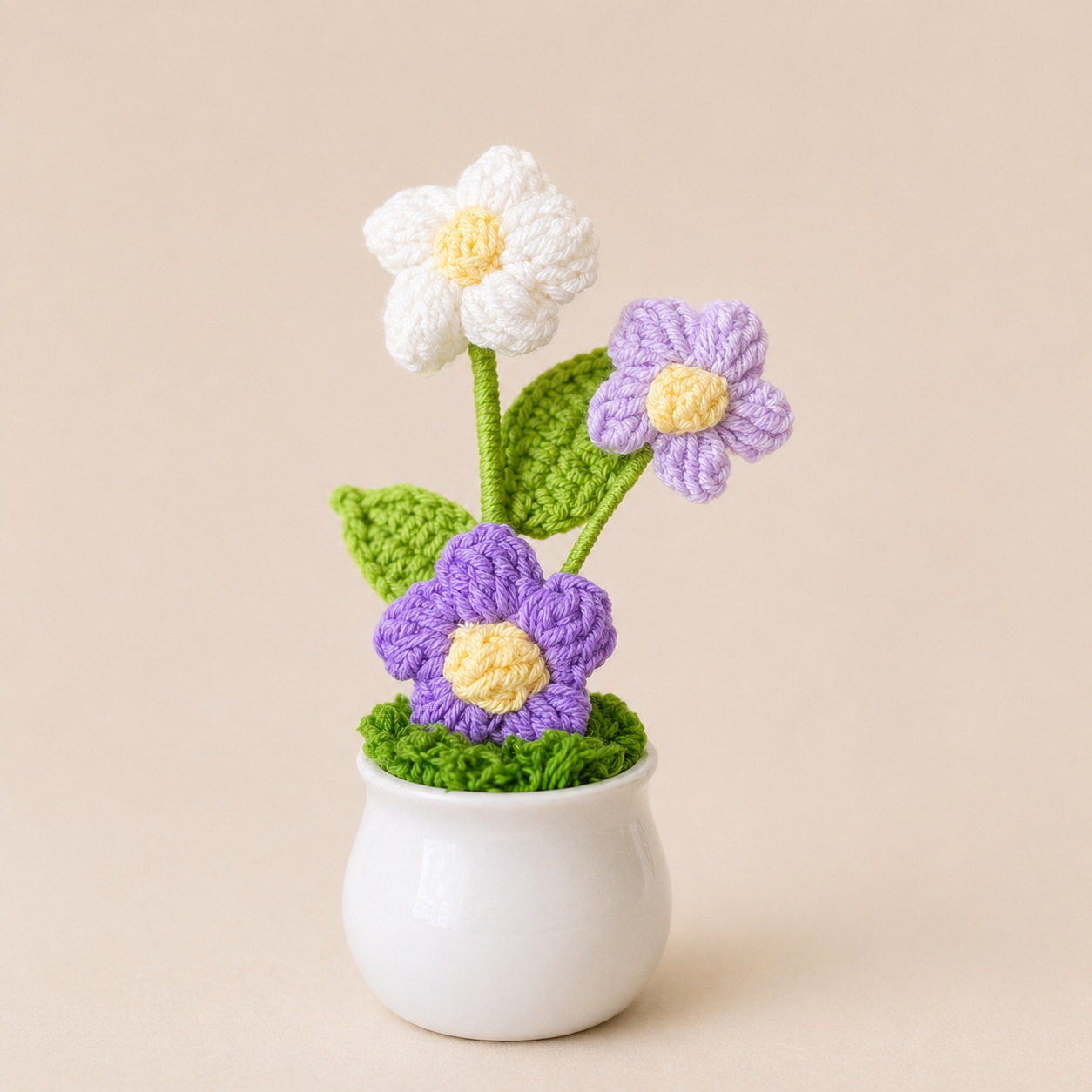 Crocheted Flower Pot
