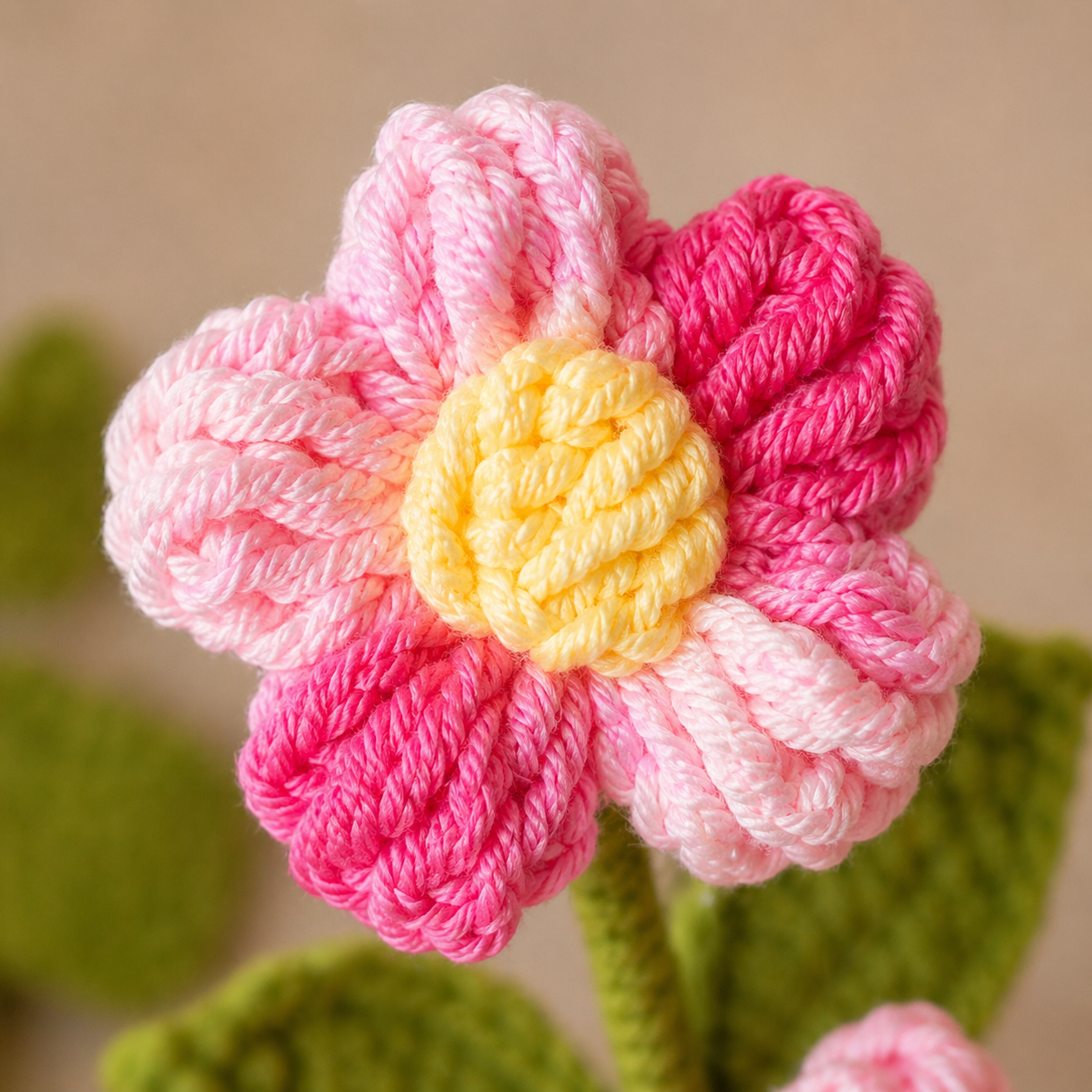 Crocheted Flower Pot
