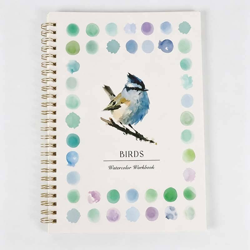 Botanical Dot Border Spiral Sketchbook