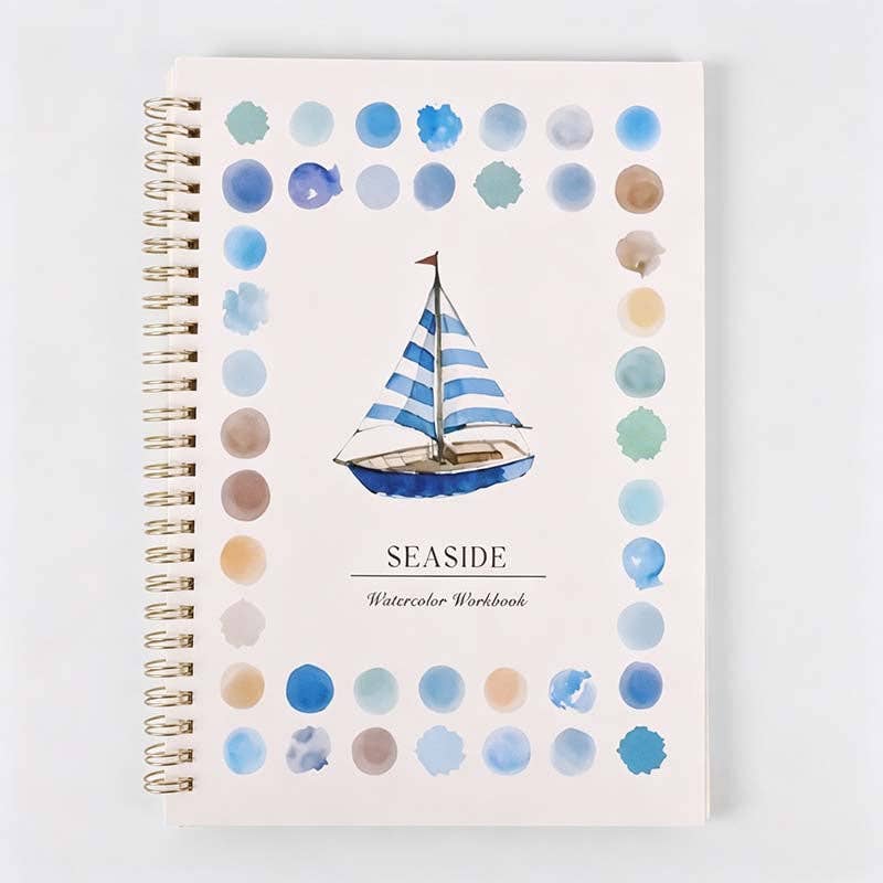 Botanical Dot Border Spiral Sketchbook