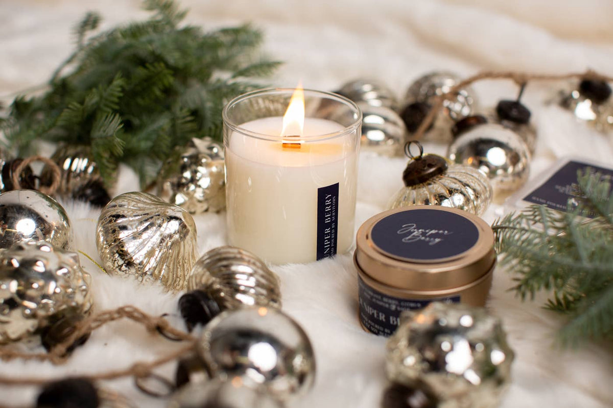 Juniper Berry 4 oz Travel Tin Candle
