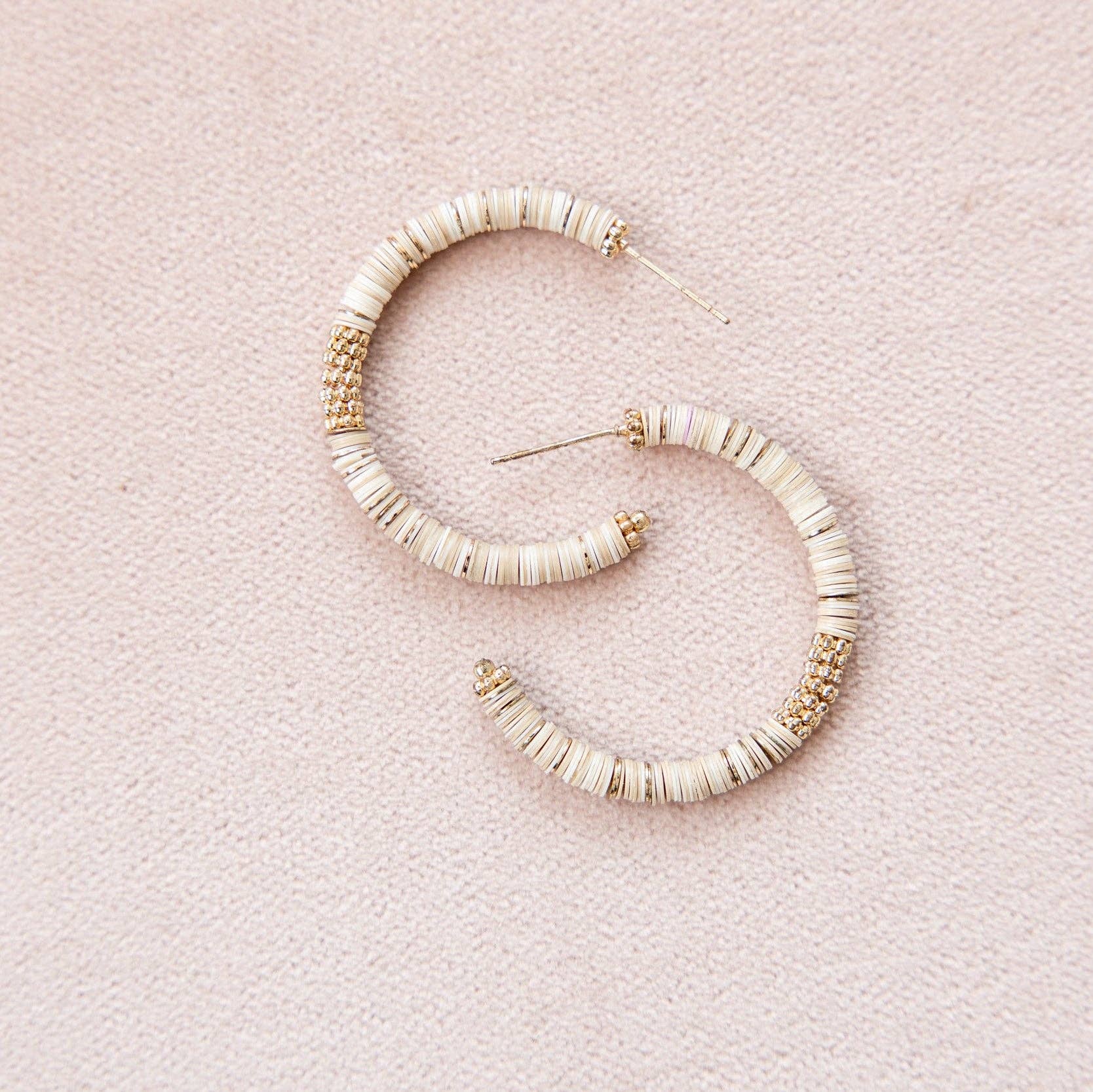 Ivory Halo Hoops