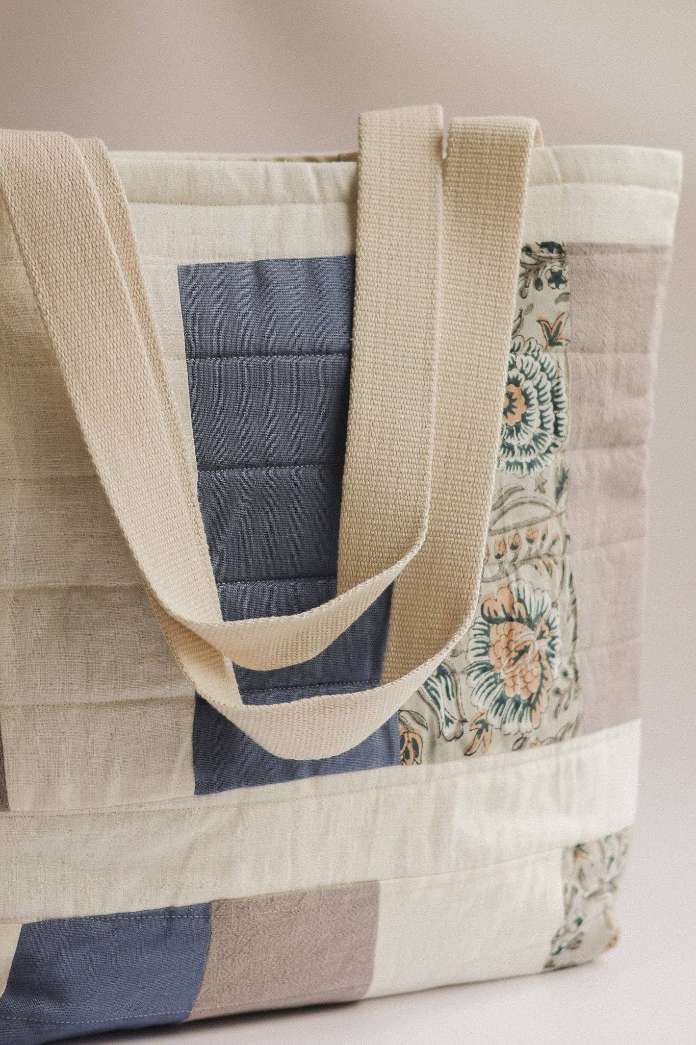 Upcycled Quilted Patchwork Tote Bags