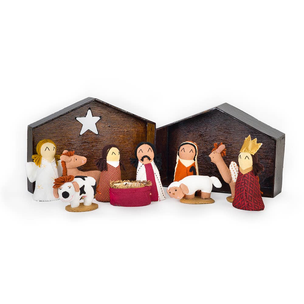 Fabric Boxed Nativity Set