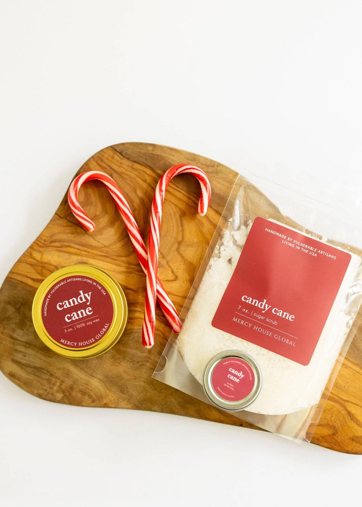 Candy Cane Candle | 3 oz. Tin