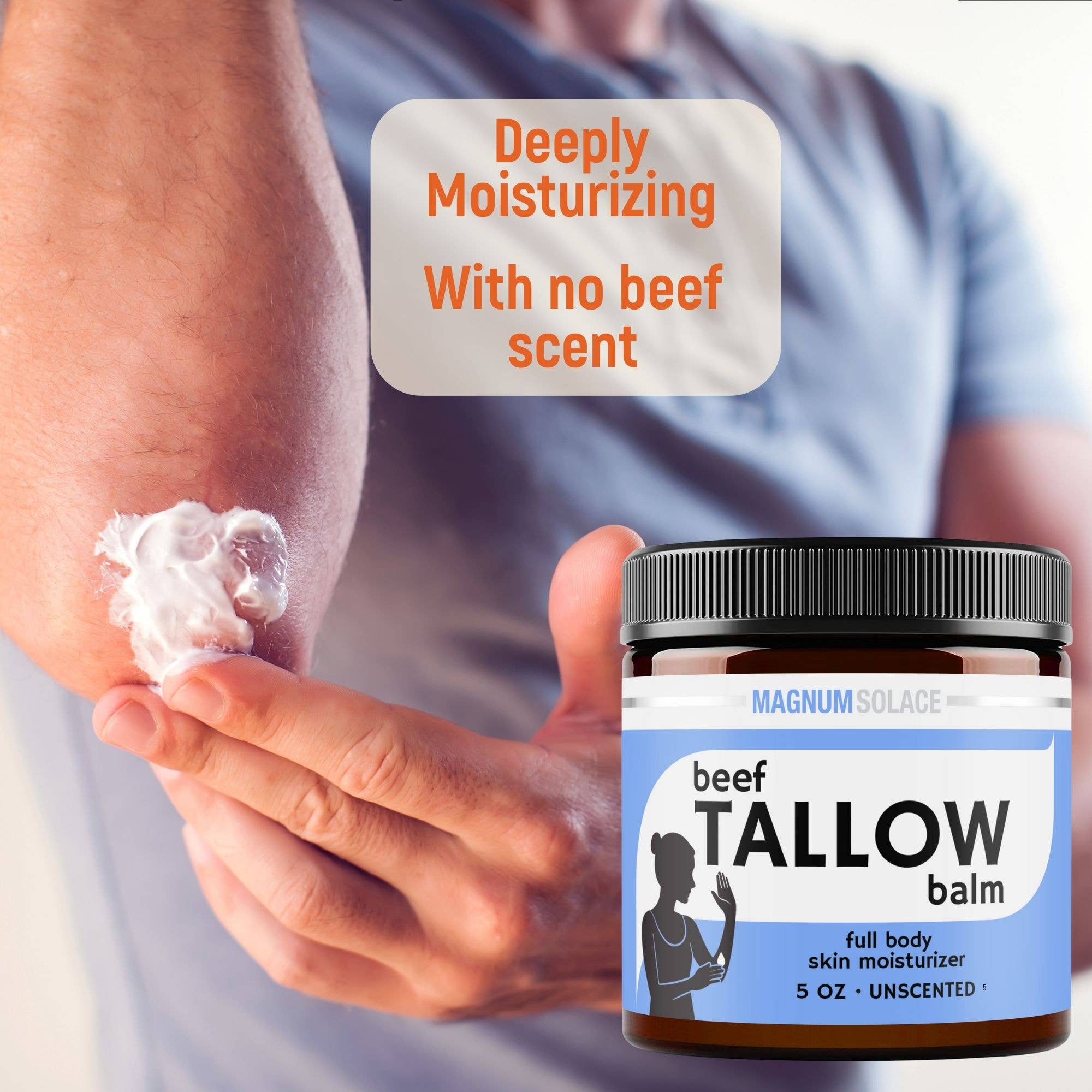Beef Tallow Balm- Deep Moisture, No Scent, All Natural