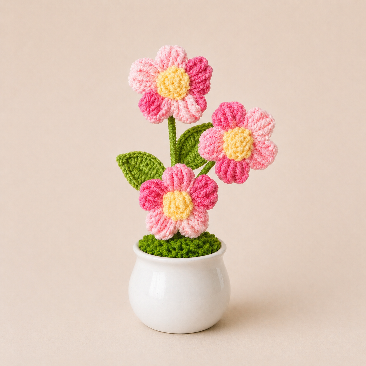 Crocheted Flower Pot